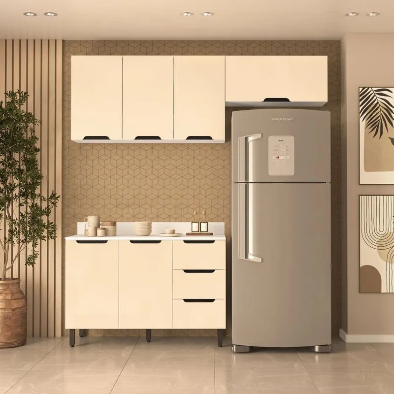 Cozinha Modulada 3 Peças com Tampo Meena Politorno