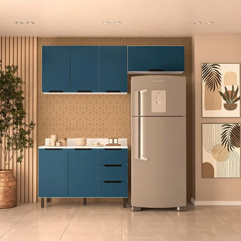 Cozinha Modulada 3 Peças com Tampo Meena Politorno
