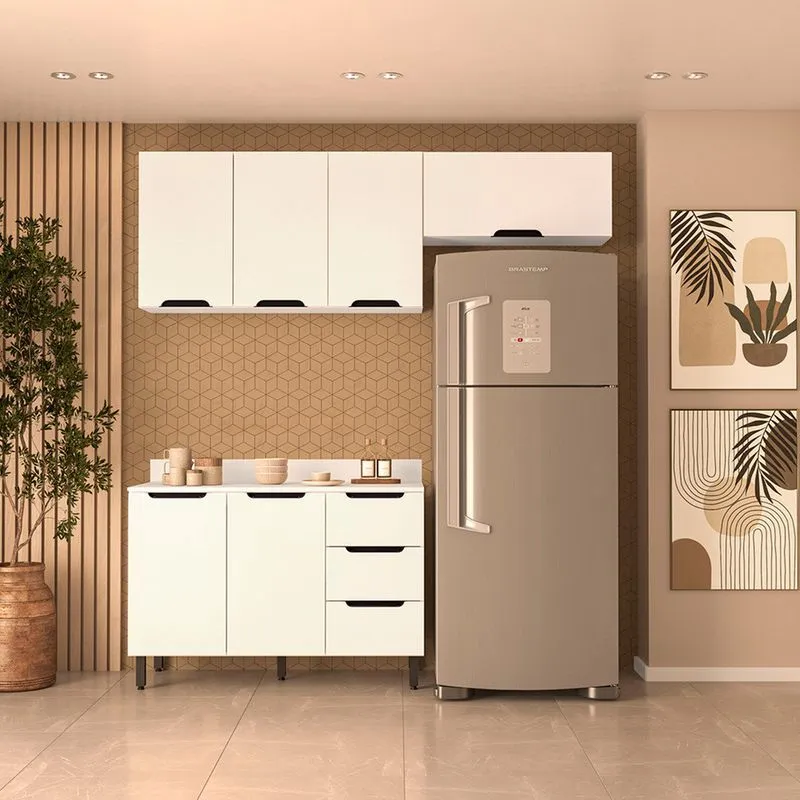 Cozinha Modulada 3 Peças com Tampo Meena Politorno