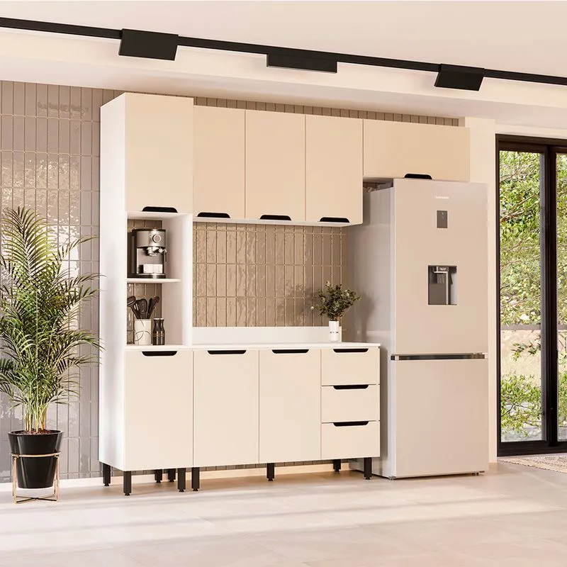 Cozinha Modulada 4 Peças com Tampo Maeena Politorno