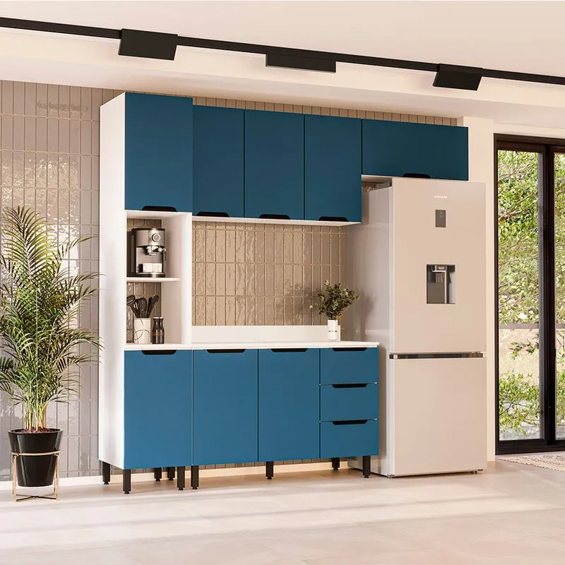 Cozinha Modulada 4 Peças com Tampo Maeena Politorno