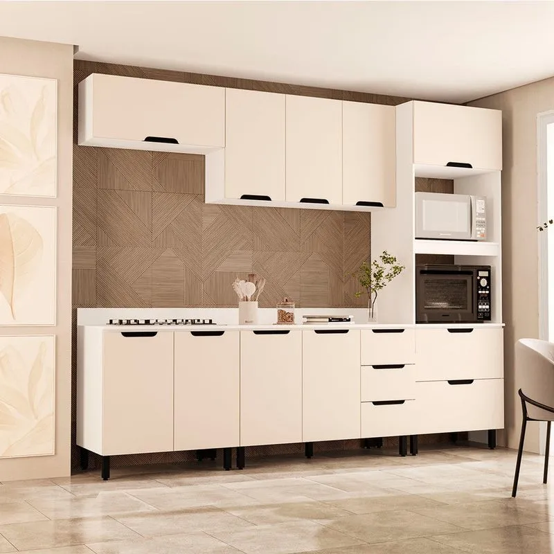 Cozinha Modulada 5 Peças com Tampo Maeena Politorno