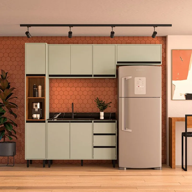 Cozinha Modulada 4 Peças sem Pia Koya Politorno