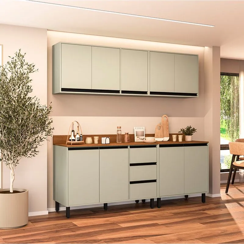 Cozinha Modulada 4 Peças com Tampos Koya Politorno