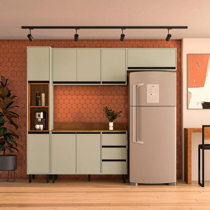 Cozinha Modulada 4 Peças com Tampo Koya Politorno