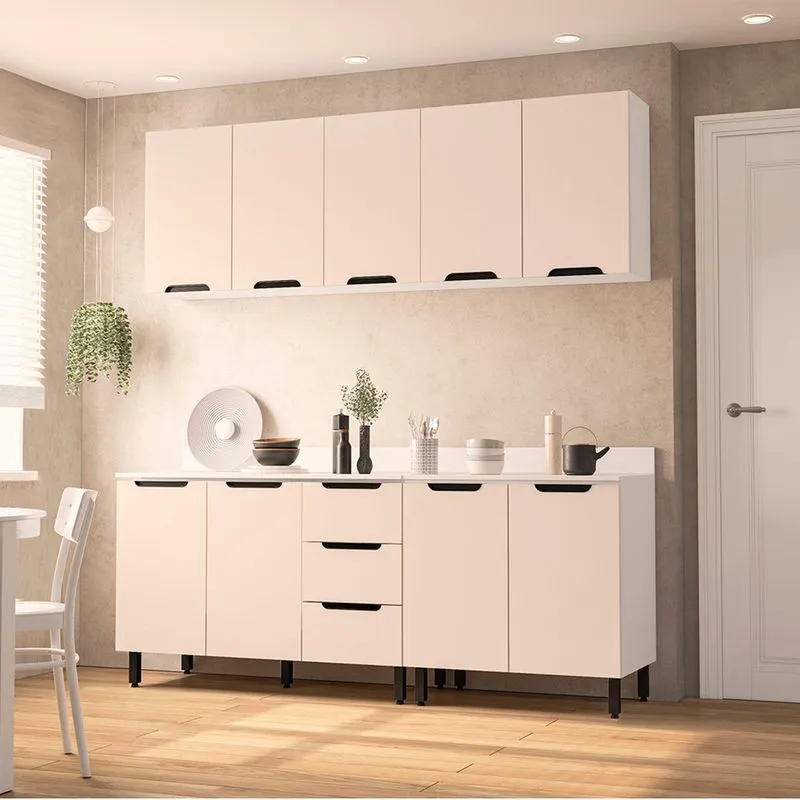 Cozinha Modulada 4 Peças com Tampo Maeena Politorno