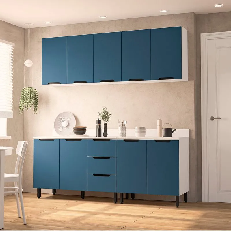 Cozinha Modulada 4 Peças com Tampo Maeena Politorno