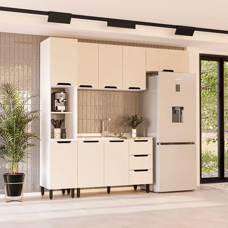 Cozinha Modulada 4 Peças sem Tampo Maeena Politorno