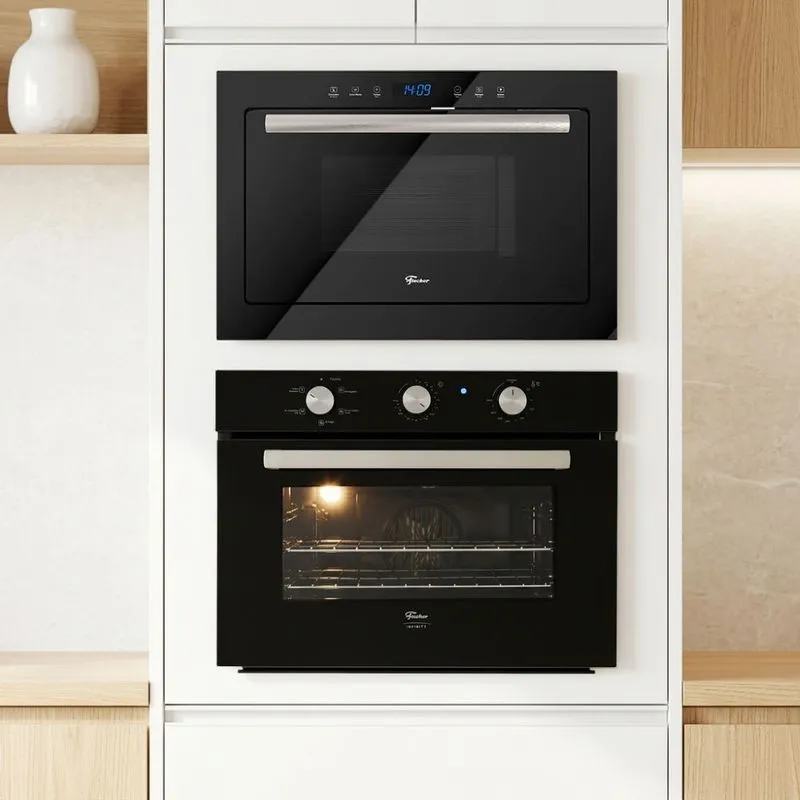 Kit Fischer Infinity Microondas 25l E Forno De Embutir 50l