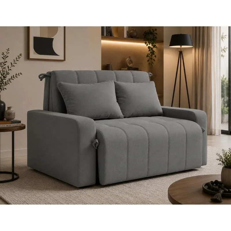 Sofá Cama 138cm Sued Amora Flash