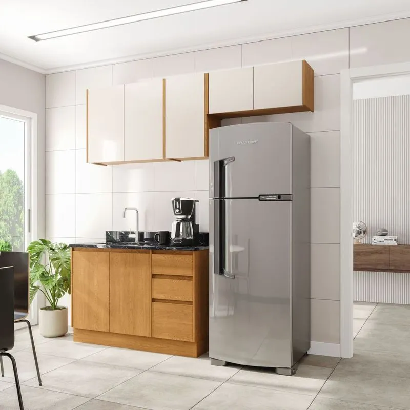 Cozinha Modulada 3 Peças sem Pia Olivia Mobikasa