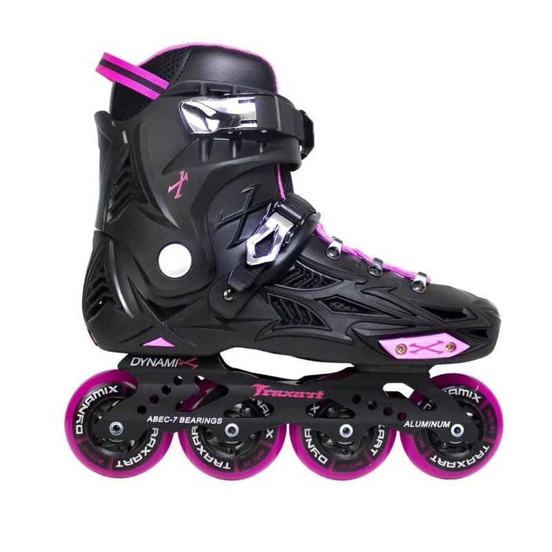 Patins Dynamix Pink Inline Freestyle Traxart (par)