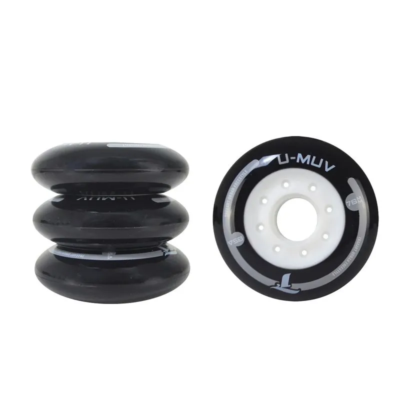 Roda Para Patins 76mm Patins Inline Traxart U-muv 76mm/85a (jogo)