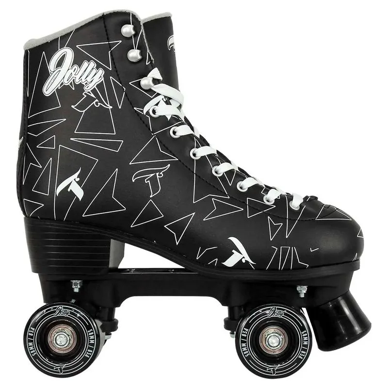 Patins Quad 4 Rodas Jolly Preto Traxart (par)