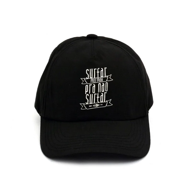 Boné trucker Mormaii silk aba curva Preto