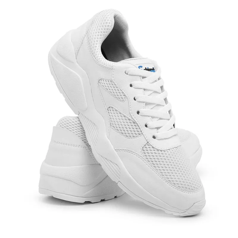 Tênis masculino casual caminhada sola branca homem mod 510