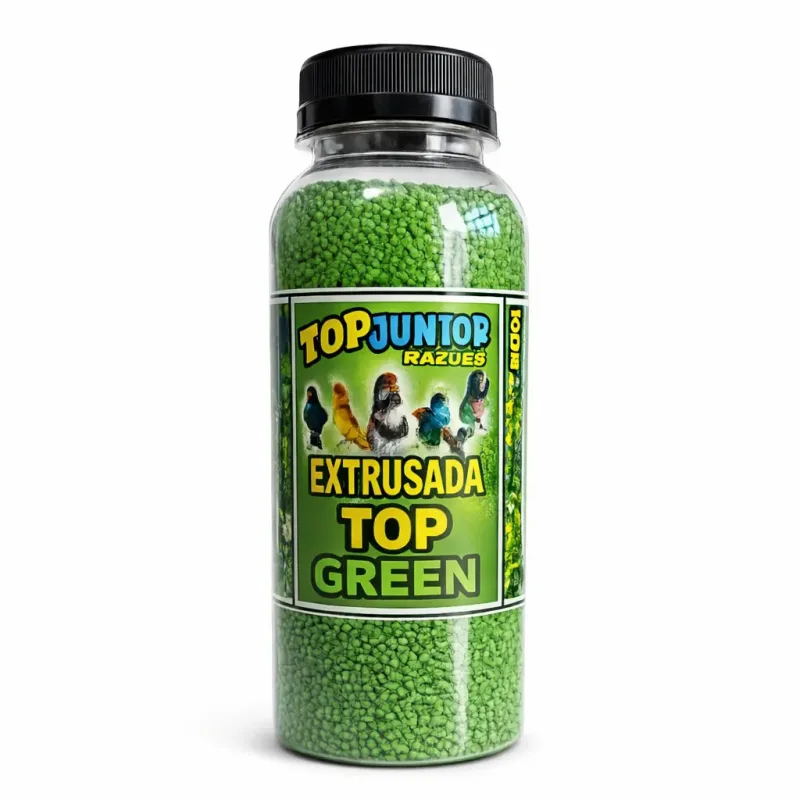 Ração Extrusada Top Green Para Coleiro Tiziu Pássaros Silvestres Nutrição Completa 200 g