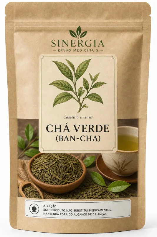 CHA VERDE (BAN-CHA) 50G - Sinergia Ervas Medicinais