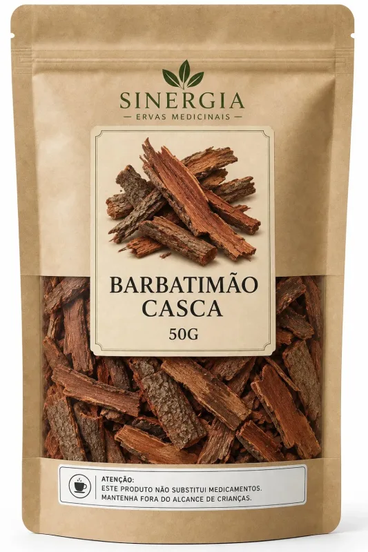 BARBATIMAO CASCA 50G - Sinergia Ervas Medicinais