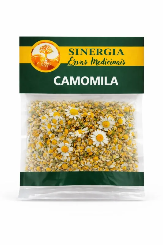 CAMOMILA FLOR 50G - Sinergia Ervas Medicinais