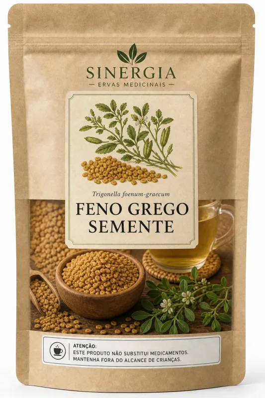 FENO GREGO SEMENTE 50G - Sinergia Ervas Medicinais