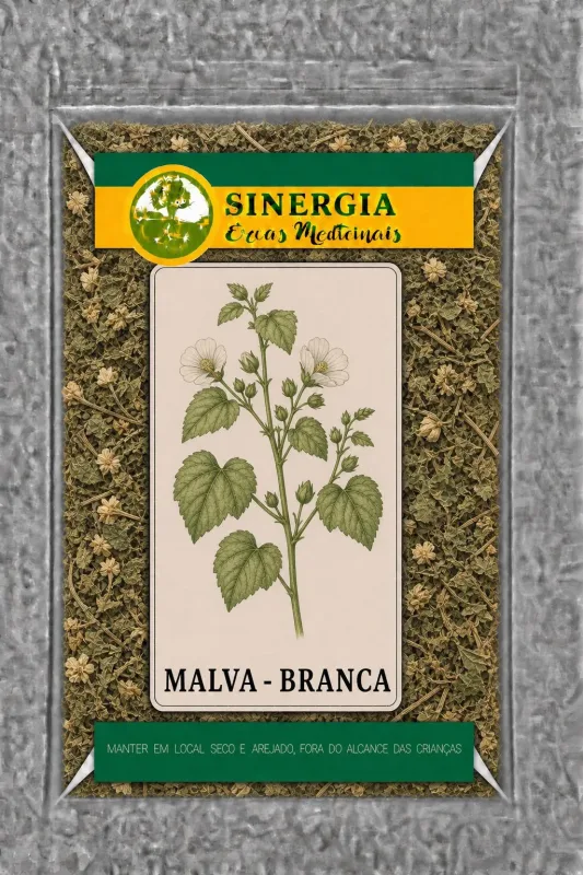 MALVA - BRANCA 50G - Sinergia Ervas Medicinais