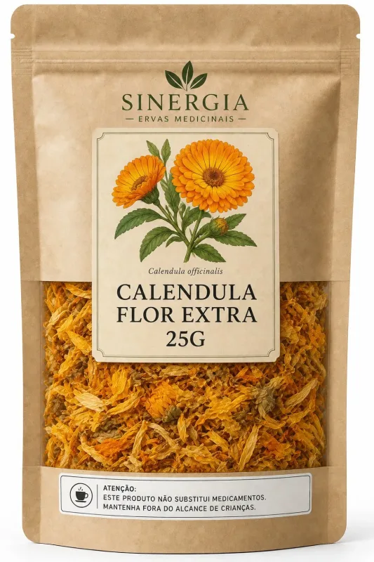 CALENDULA FLOR EXTRA 25G - Sinergia Ervas Medicinais
