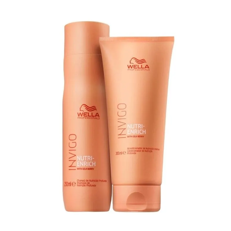 Kit Shampoo e Condicionador Wella Invigo Nutri-Enrich Pequeno