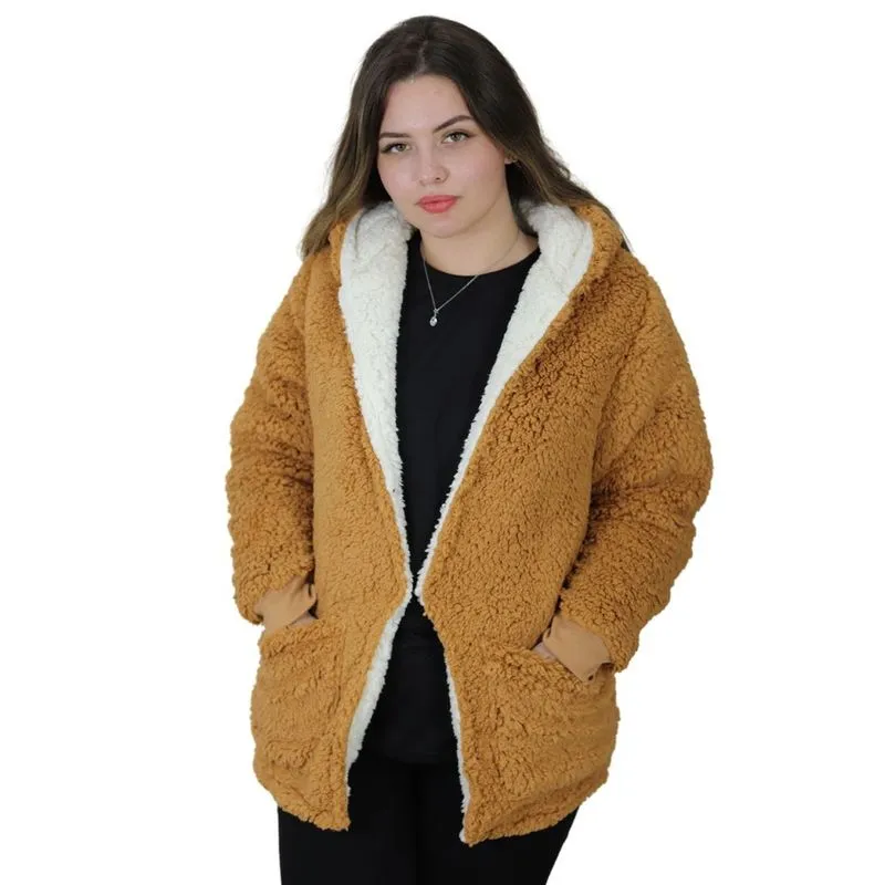 Casaco Teddy Feminino Dupla Face Grand Bazar LTJ23170355