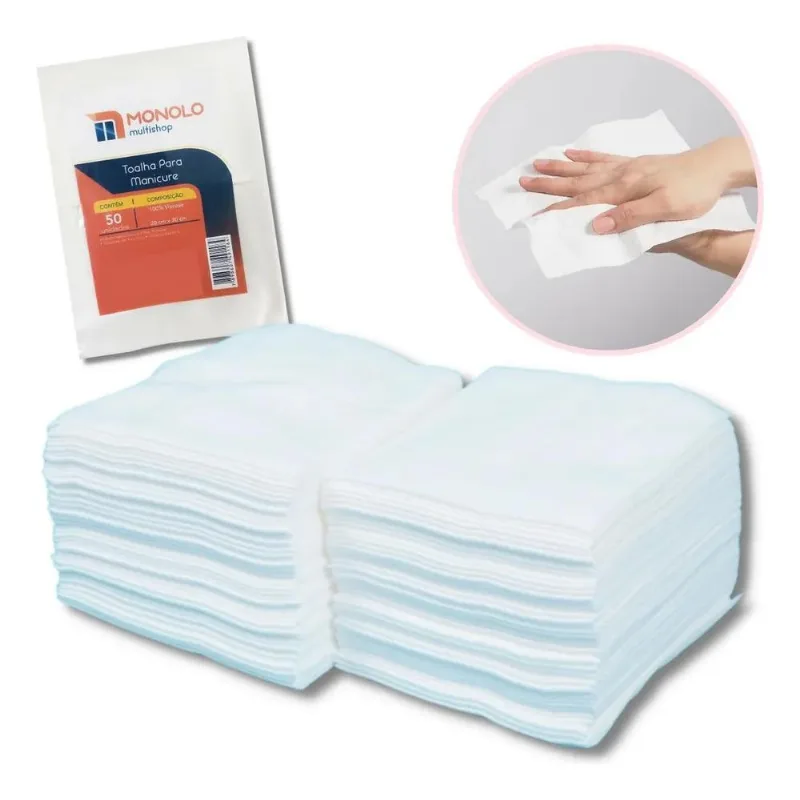 Toalha Descartável Manicure 20x30 Cm Alta Absorção Já