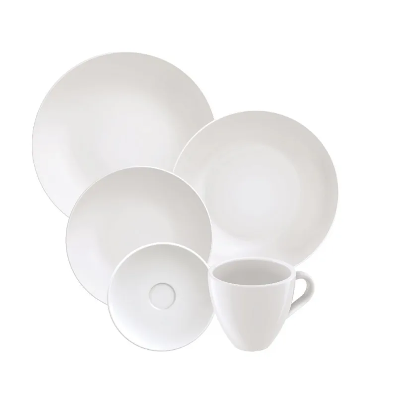 Aparelho de Jantar Tramontina Leve Cupê em Porcelana 20 Peças OUTLET - Tramontina