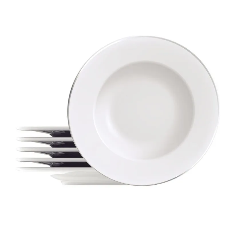 Kit 6 Pratos Tramontina Joana Porcelana 28Cm