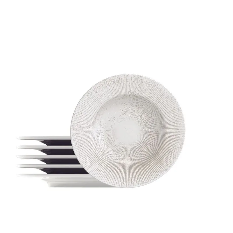 Pratos Sobremesa Tramontina Isabel Porcelana 21cm 6 Peças - Tramontina