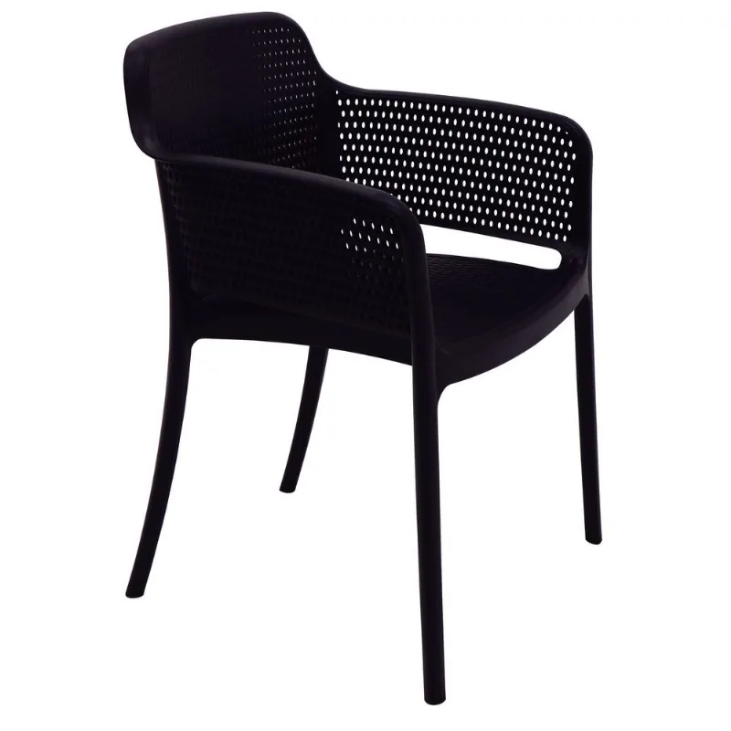 Cadeira Tramontina Gabriela Eco em Polipropileno Oceano +Clean Preto - Tramontina