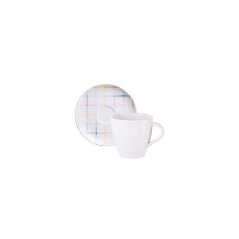Kit Xícaras e Pires de Capuccino Tramontina Sweet Color em Porcelana 200 ml 12 Peças Tramontina - Tramontina