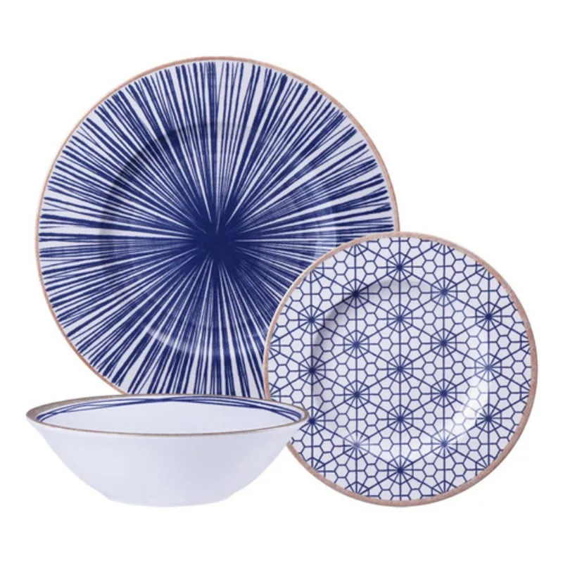 Juego De Platos Abstratta Tramontina Porcelana 12 Piezas