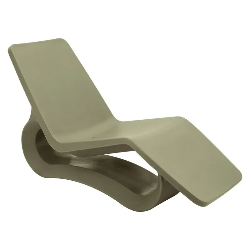 Espreguiçadeira Chaise Tramontina Octo Eco Polietileno I'm Green Bio-based Verde Oliva Furo Tramontina