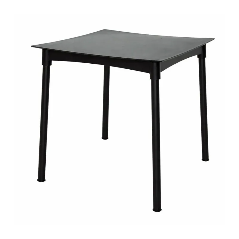 Mesa Tramontina Diana Preta 70cm em Polipropileno Pernas de Alumínio - Tramontina