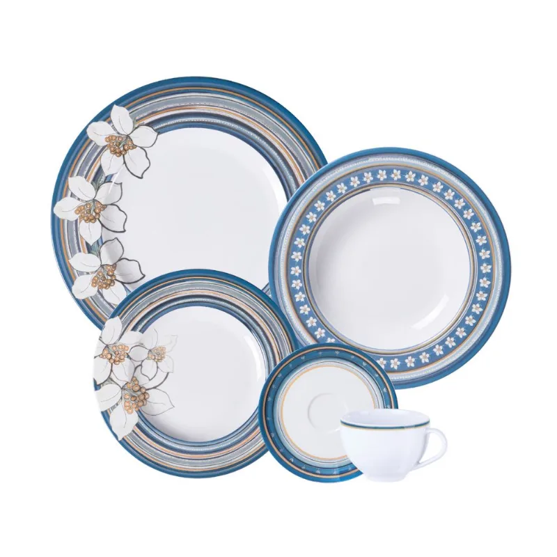 Aparelho de Jantar Tramontina Nix em Porcelana Decorada 20 Peças - Tramontina