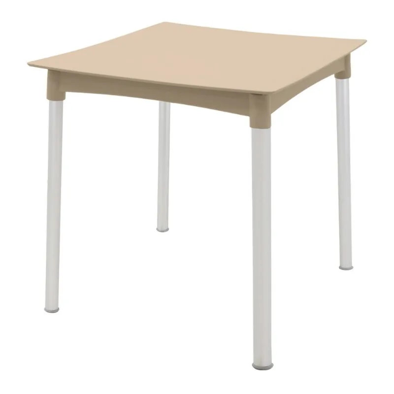 Mesa Tramontina Diana Areia 70cm em Polipropileno Pernas de Alumínio - Tramontina