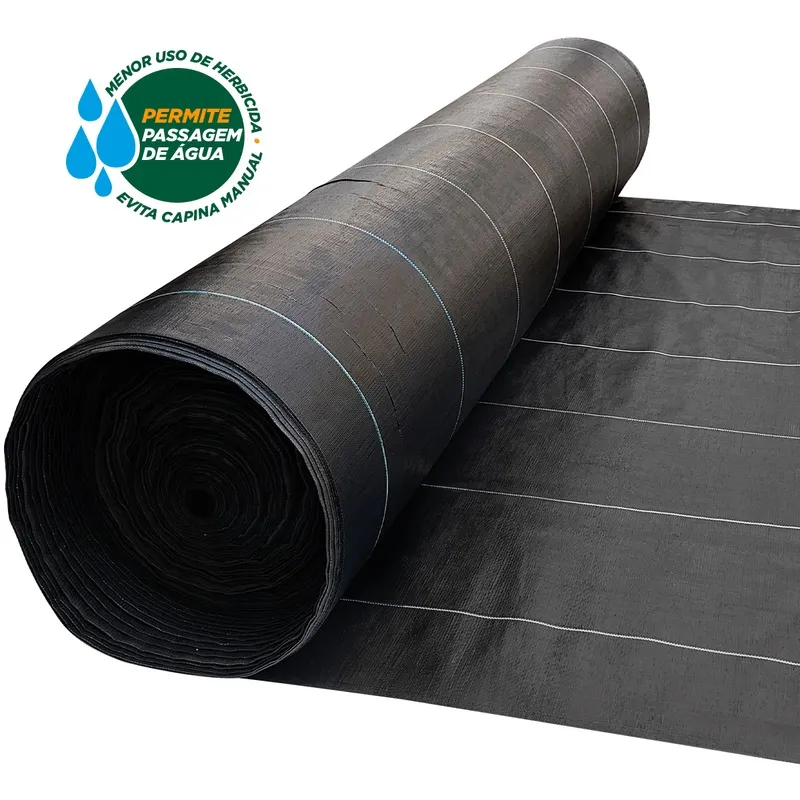 Ráfia De Solo Polysolo Ground Cover Preta 8,4X92m