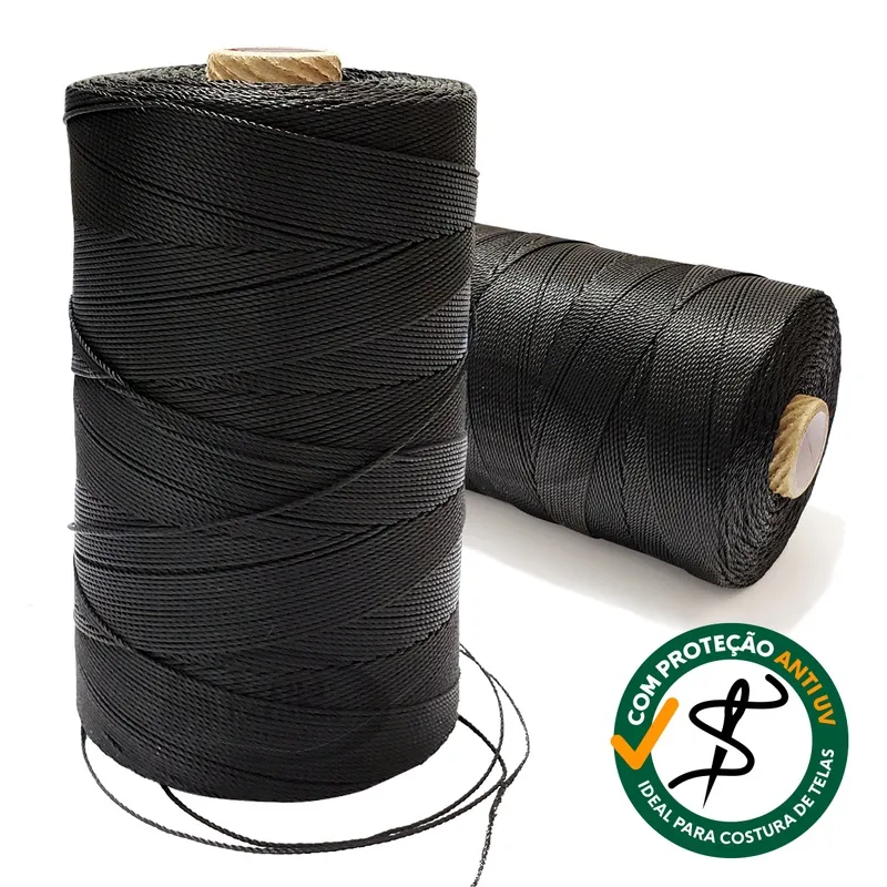 Fio Torcido Cordonel Nylon Grilon 210/012 Preto 200g -2un