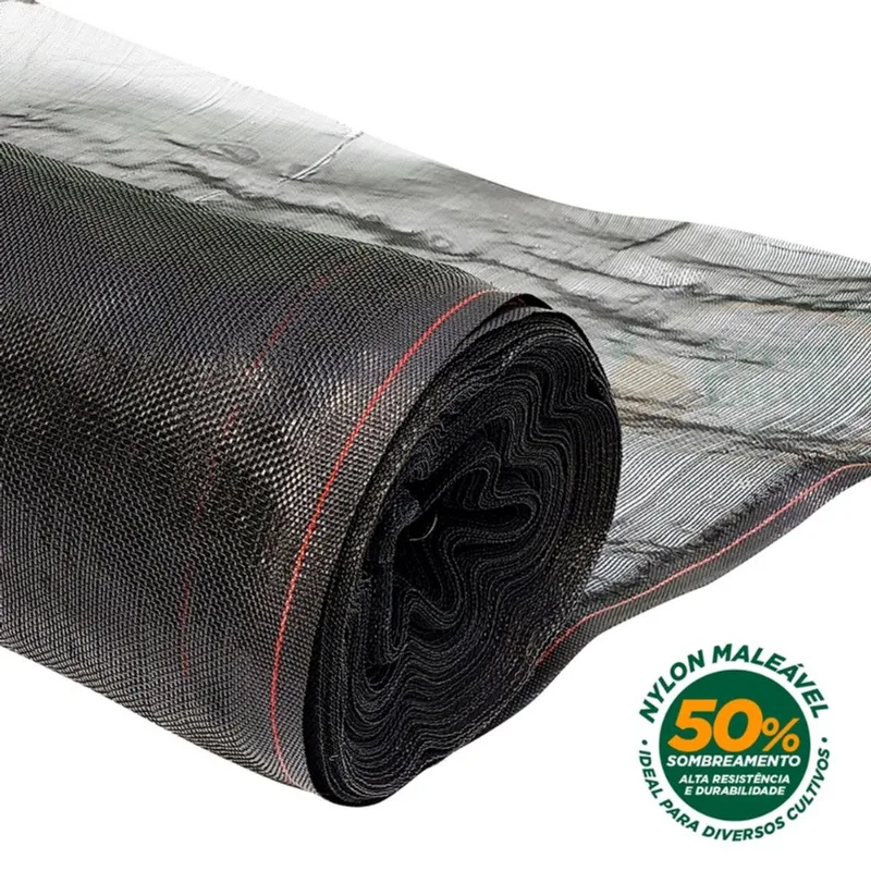Tela Sombrite Nylon Preta Proteção Estufa Horta 50% 3x41m