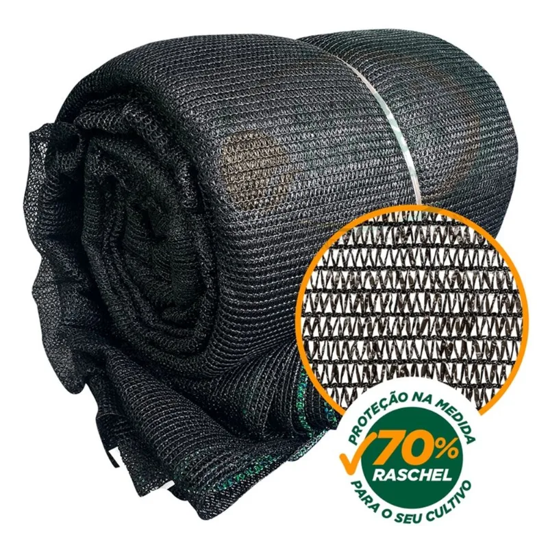 Tela Preta Sombrite Hortas E Estufas Proteção 70% 3X4m