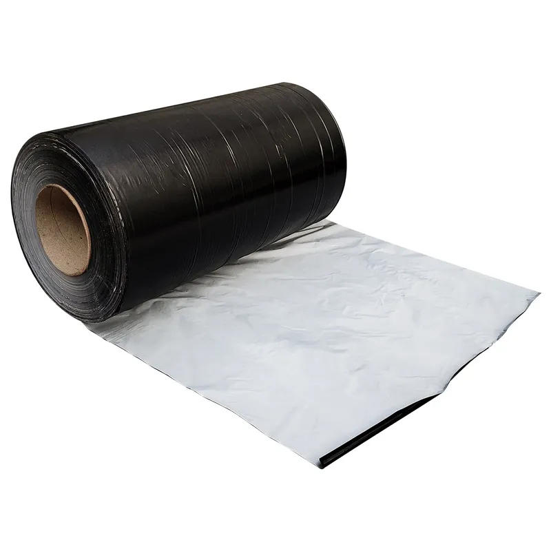 Plástico Mulching Cobertura Solo Preto E Branco 1,80x34m