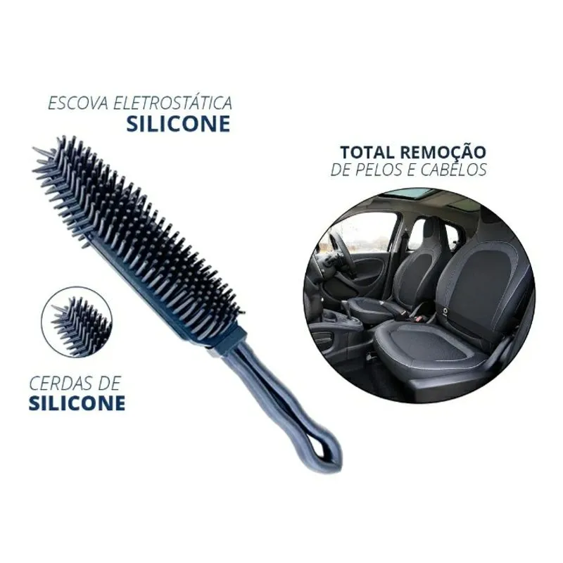 Escova Tira Pelos Com Cerda De Silicone L3d