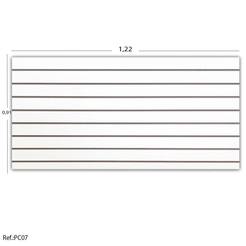 Painel Canaletado Branco - 1,22 x 0,91
