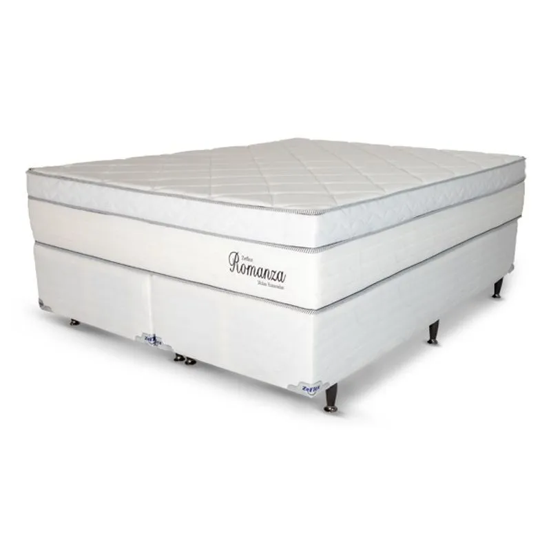 Conjunto Box Romanza 158x198x76 Zeflex(branco)