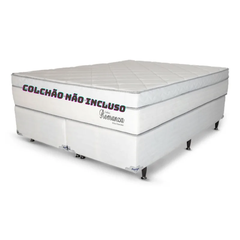 Base Box Queen Zeflex 158x198x43 Romanza Branca