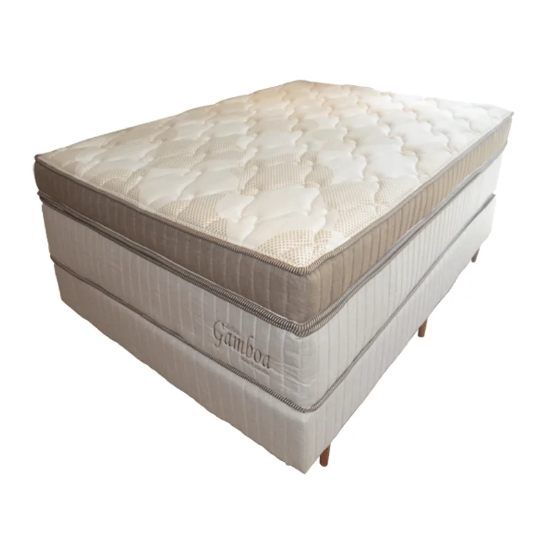 Conjunto Box Casal 138X188X73 Gamboa Zeflex (Marrom)